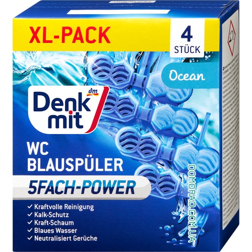 Denkmit Підвісний освіжувач Blauspuler Ocean XL-PACK 4шт.