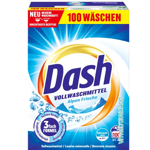 DASH Сухий порошок VOLL PULVER 100прань XXL 5kg