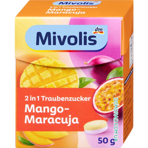 Mivolis Декстроза 2in1 Mango-Maracuja 50g