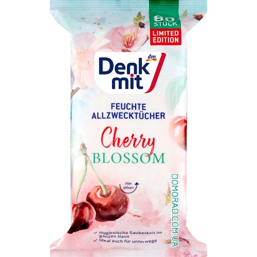 Denkmit Серветки для прибирання Cherry Blossom XL 80шт.