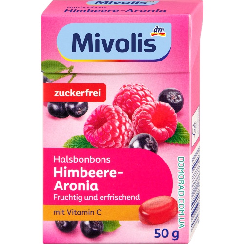 Mivolis Halsbonbons Himbeere-Aronia 50g