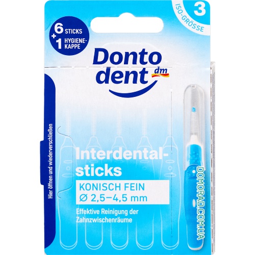 Dontodent Зубні йоржики (ISO grosse 3) BLUE 6шт.