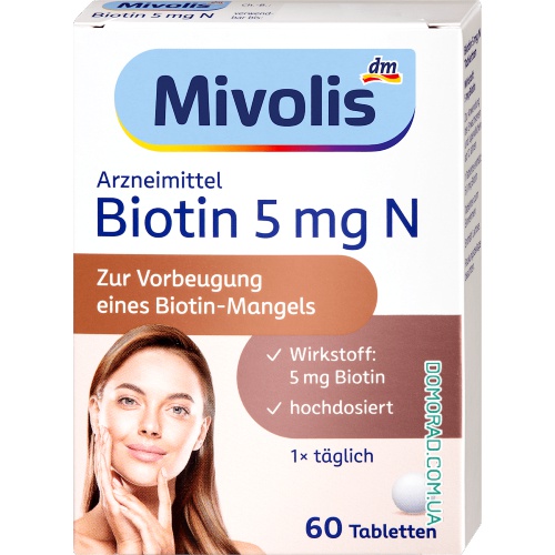Mivolis Biotin 60 таблеток