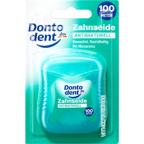 Dontodent Нитка для зубів Antibakteriell 100м