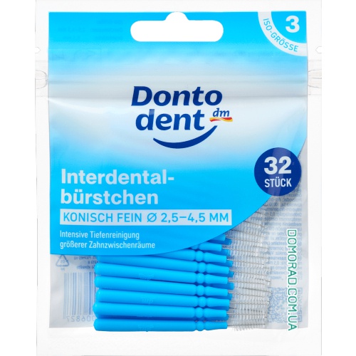 Dontodent Йоржики Interdentalbürsten blau (ISO 3) 32шт.