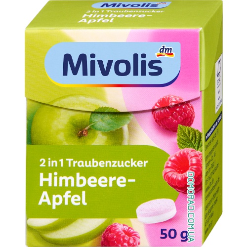 Mivolis Декстроза 2in1 Himbeere-Apfel 50g