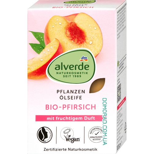 Alverde Тверде мило Bio-Pfirsich 100g