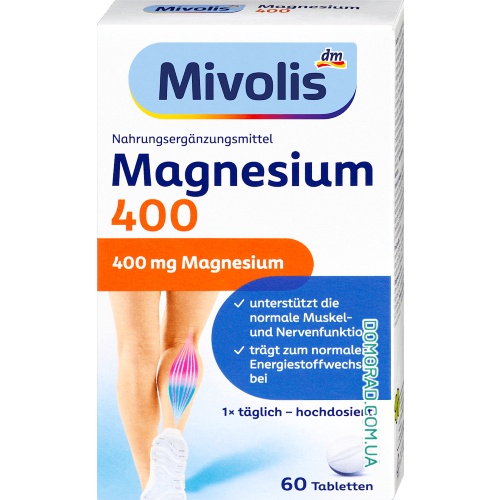 Mivolis Magnesium 400, 60 таблеток