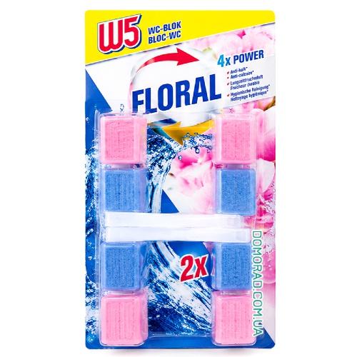W5 Освіжувач для туалету WC Block FlORAL 2шт.