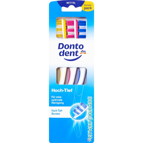 Dontodent Потрійна зубна щітка 3шт.