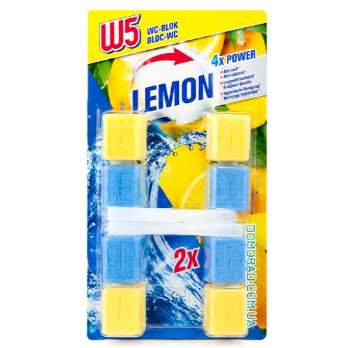 W5 Освіжувач для туалету WC Block LEMON 2шт.