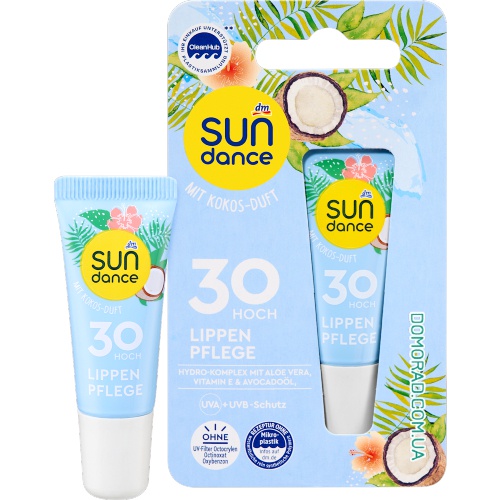 SUNDANCE Бальзам для губ Kokos LSF30 10ml